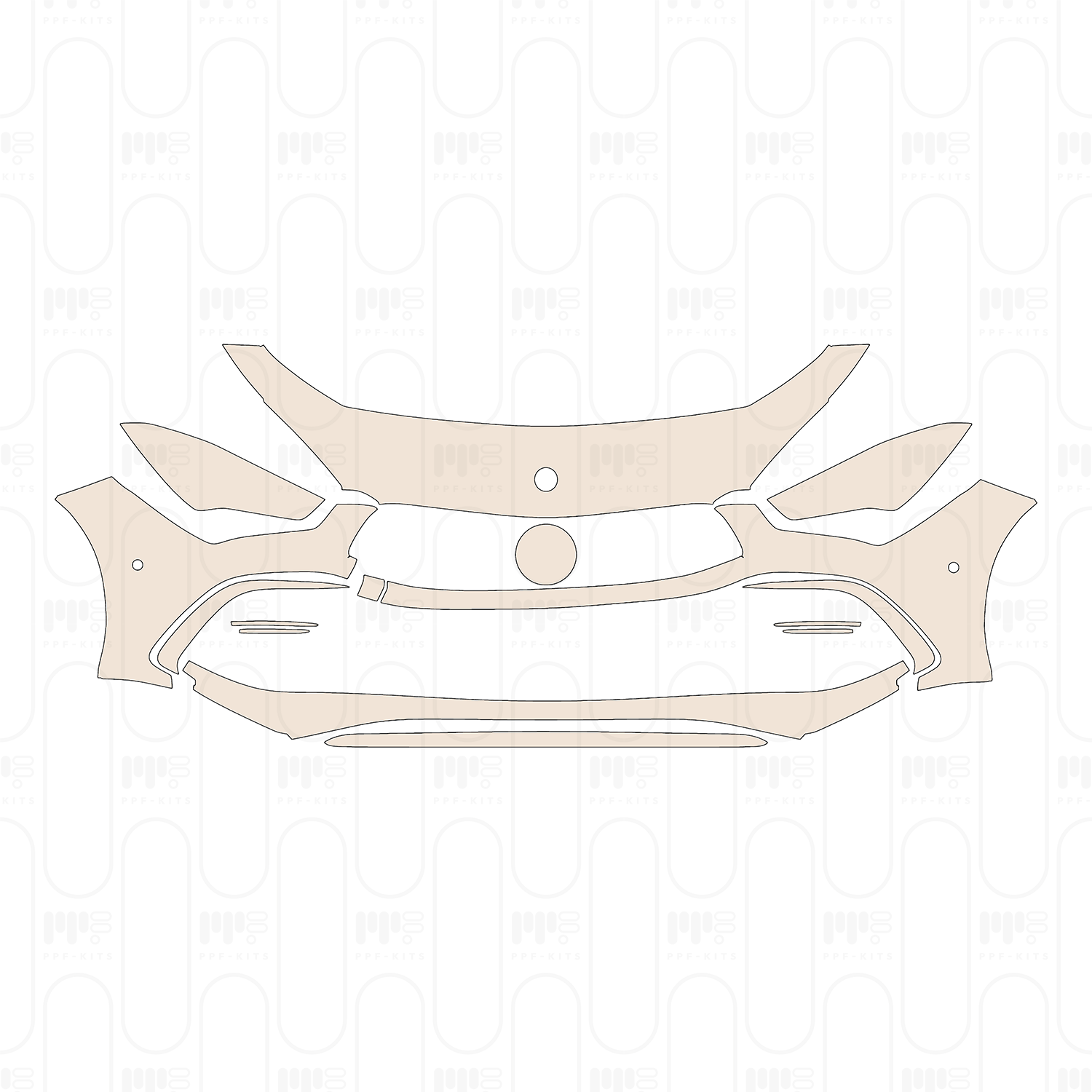 Bumper+Headlamp with 2 PDC (Parking Sensors)