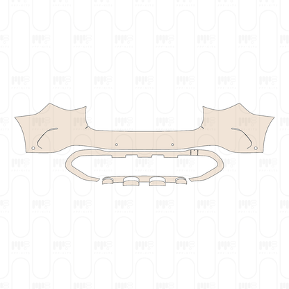 Rear Bumper with 4 PDC (Parking Sensors)