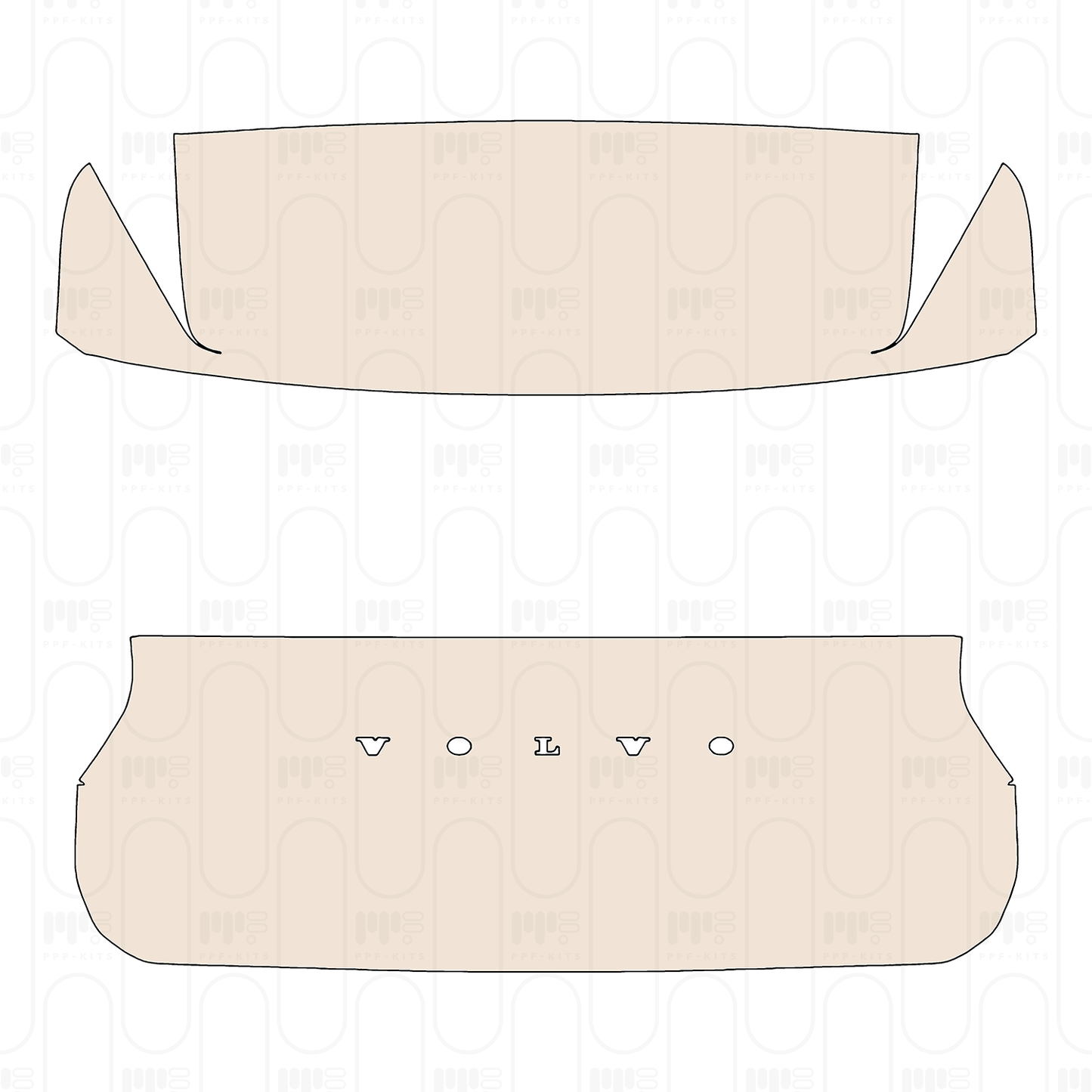 Trunk Lid with "VOLVO" Emblem
