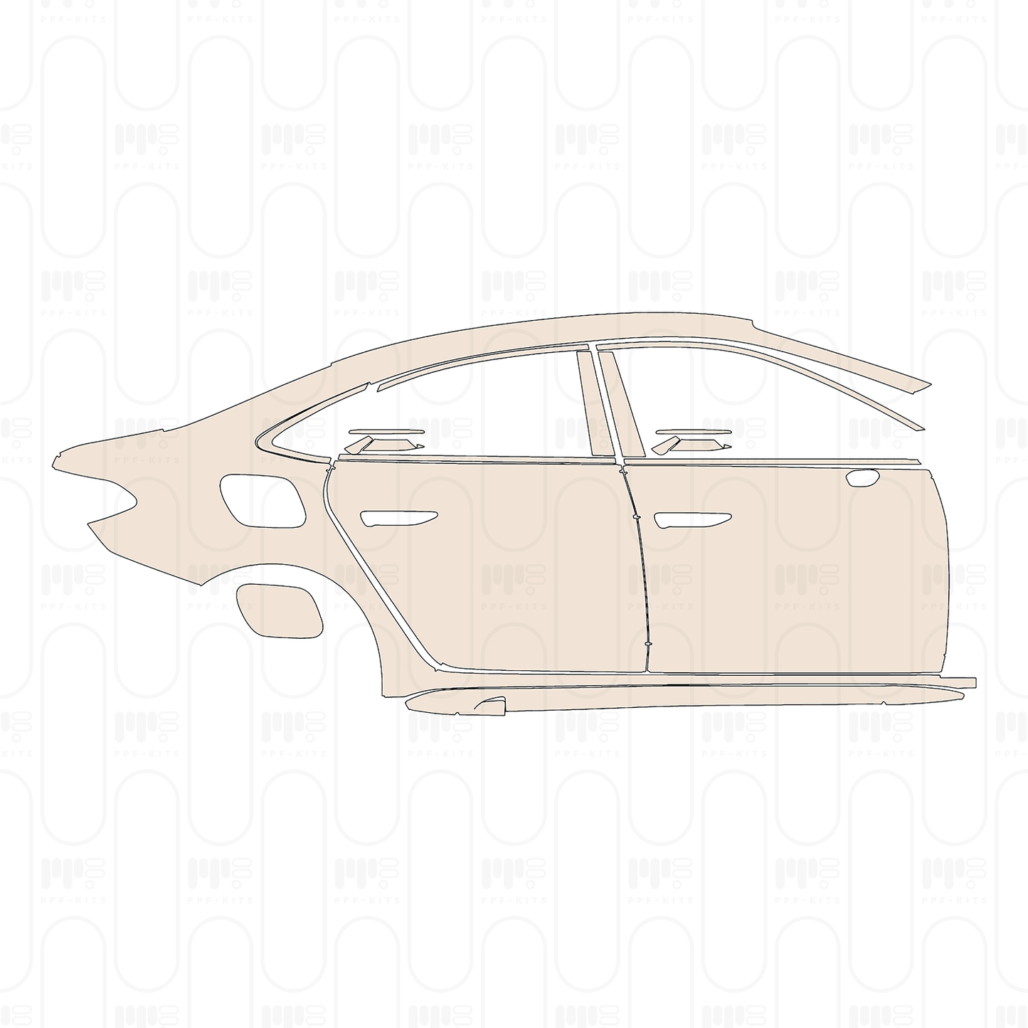 (right) Door+Rear Fender+Side Skirt