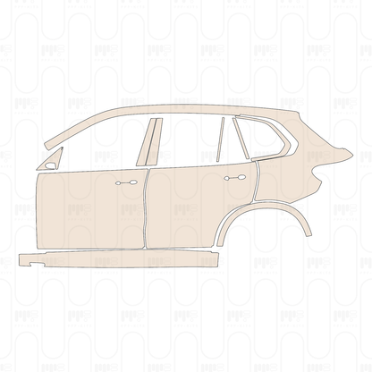 (left) Door+BC-Pillar+Rear Fender+Side Skirt