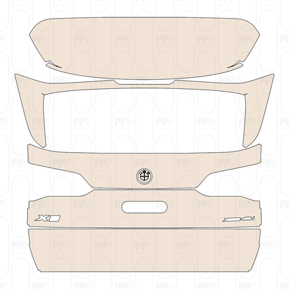 Trunk Lid with "X5" & "xDrive 40i" Emblems