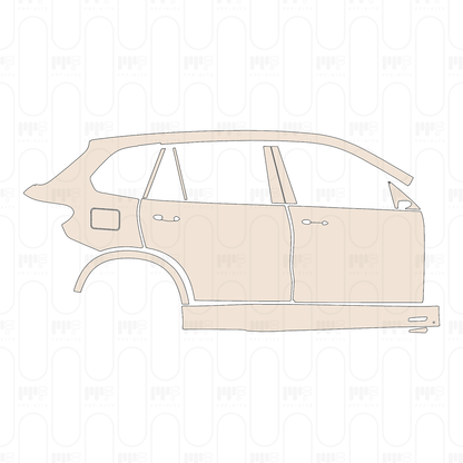 (right) Door+BC-Pillar+Rear Fender+Side Skirt