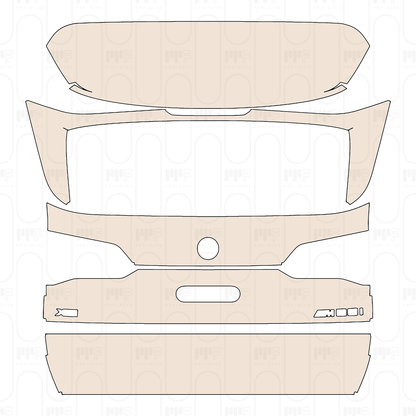 Trunk Lid with "X5" & "M60i" Emblems