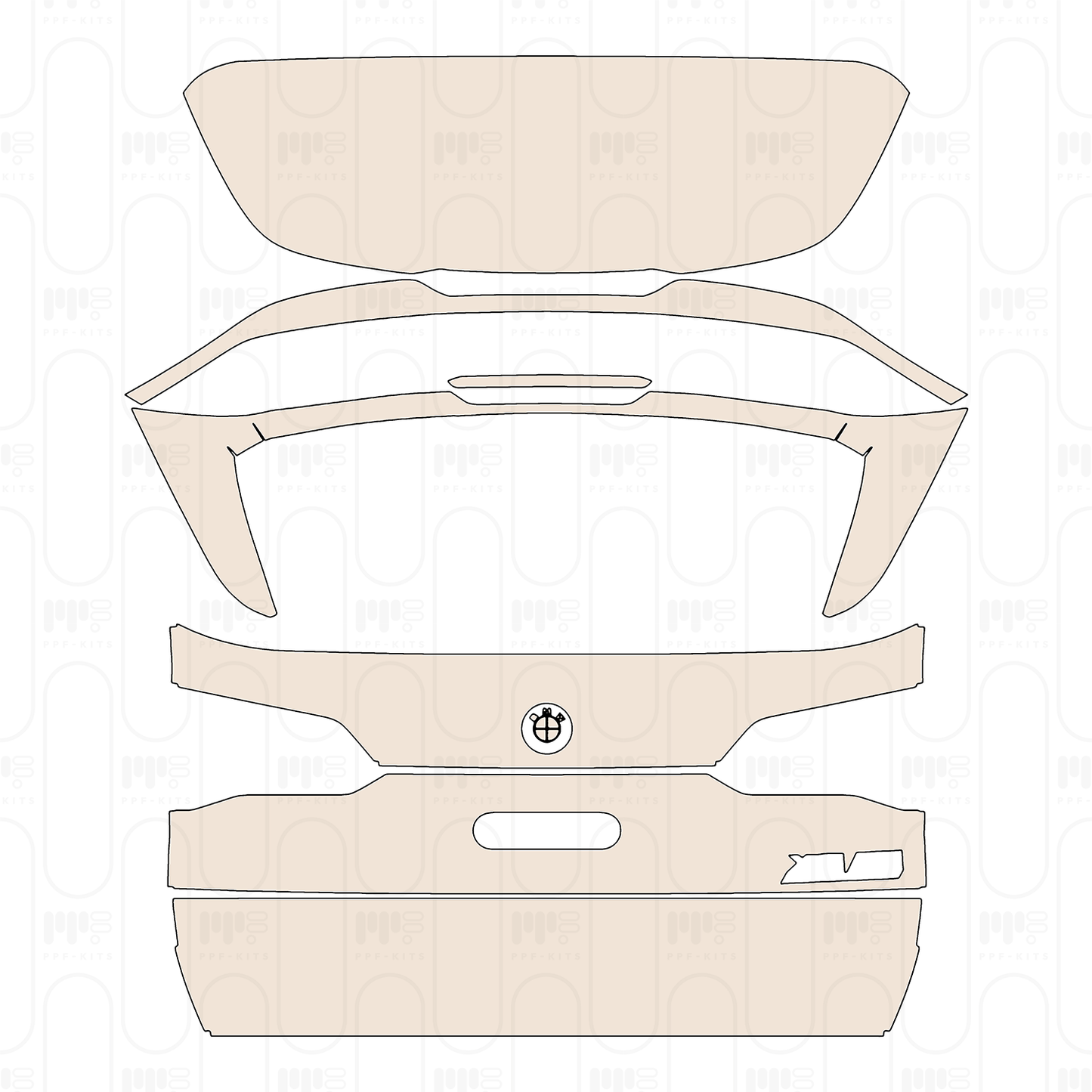 Trunk Lid with "X5M" Emblem