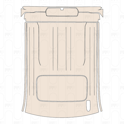 Roof with sunroof, with Antenna hole