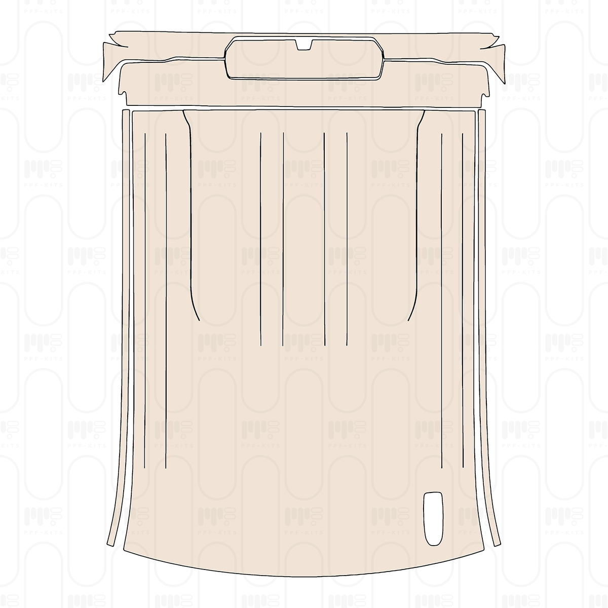 Roof without sunroof,with Antenna hole