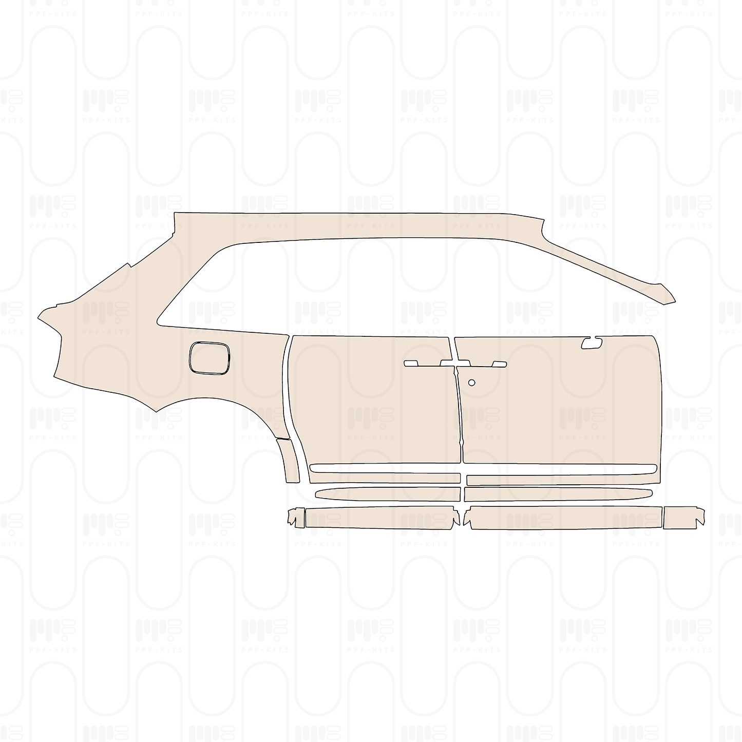 Pre-Cut PPF Rolls-Royce Cullinan Series II Black Badge 2025