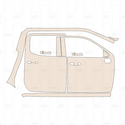 (right) Door+Rear Fender+Side Skirt