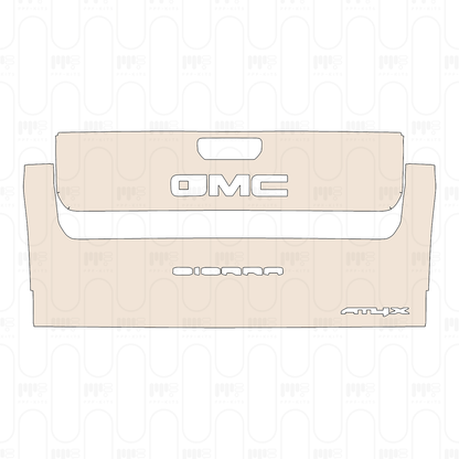 Trunk Lid with "GMC" & "SIERRA" & "AT4X" Emblems