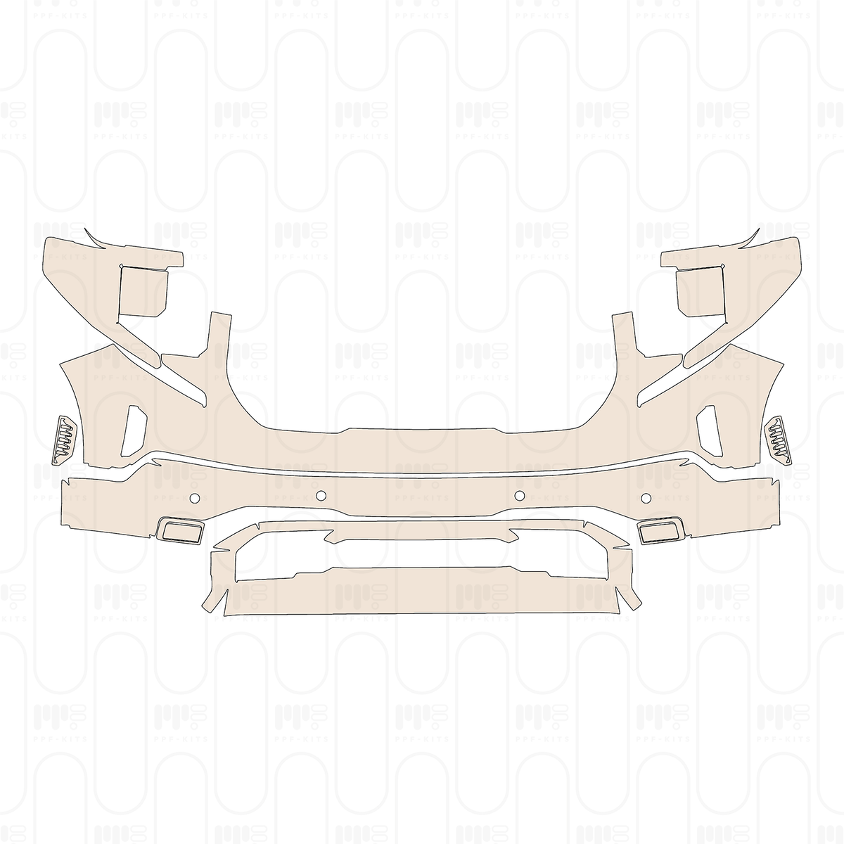 Bumper+Headlamp with 4 PDC (Parking Sensors)