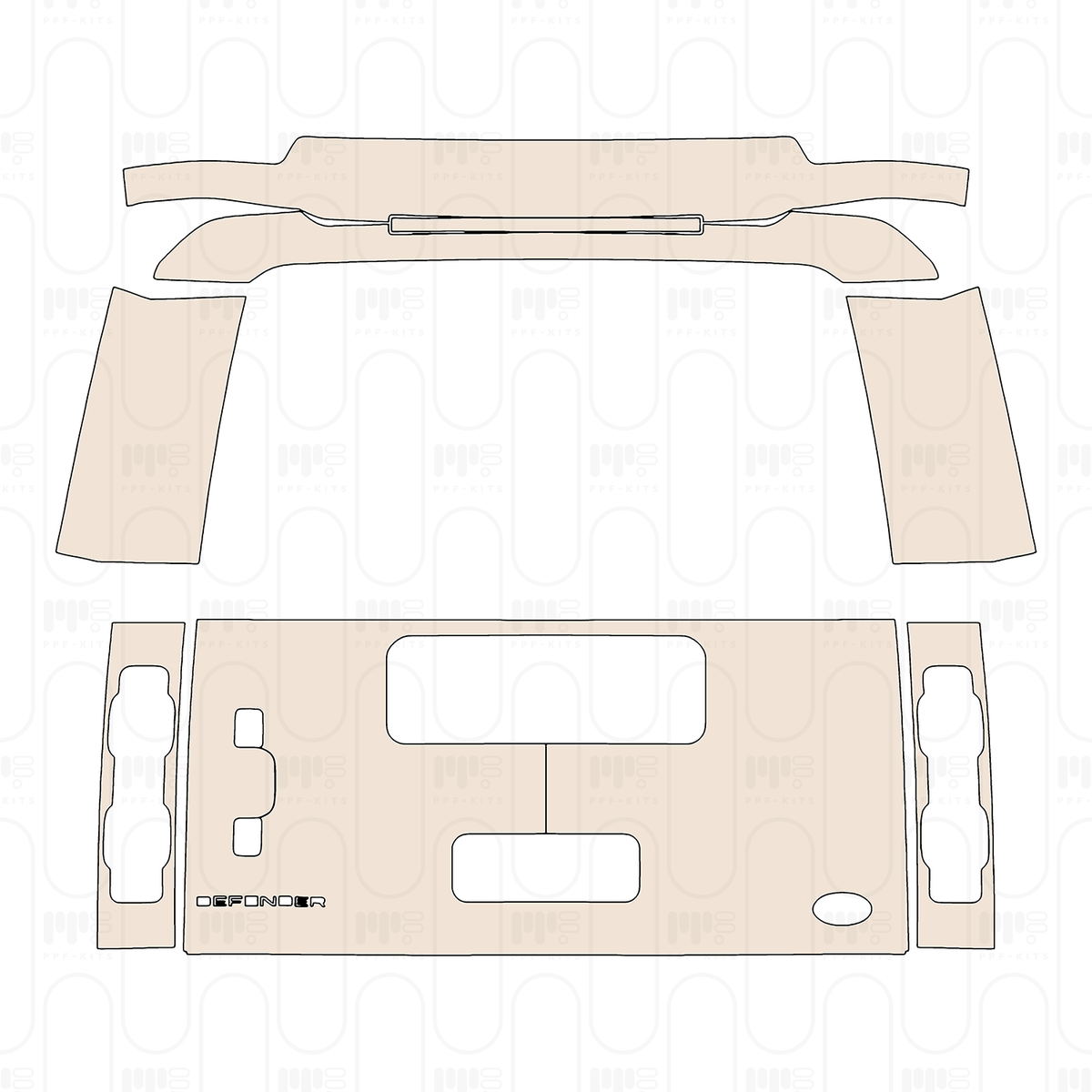 Trunk Lid with "DeFender" Emblem