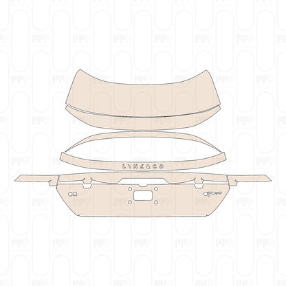 Trunk Lid with "LYNK&CO" & "07EM-P" Emblems