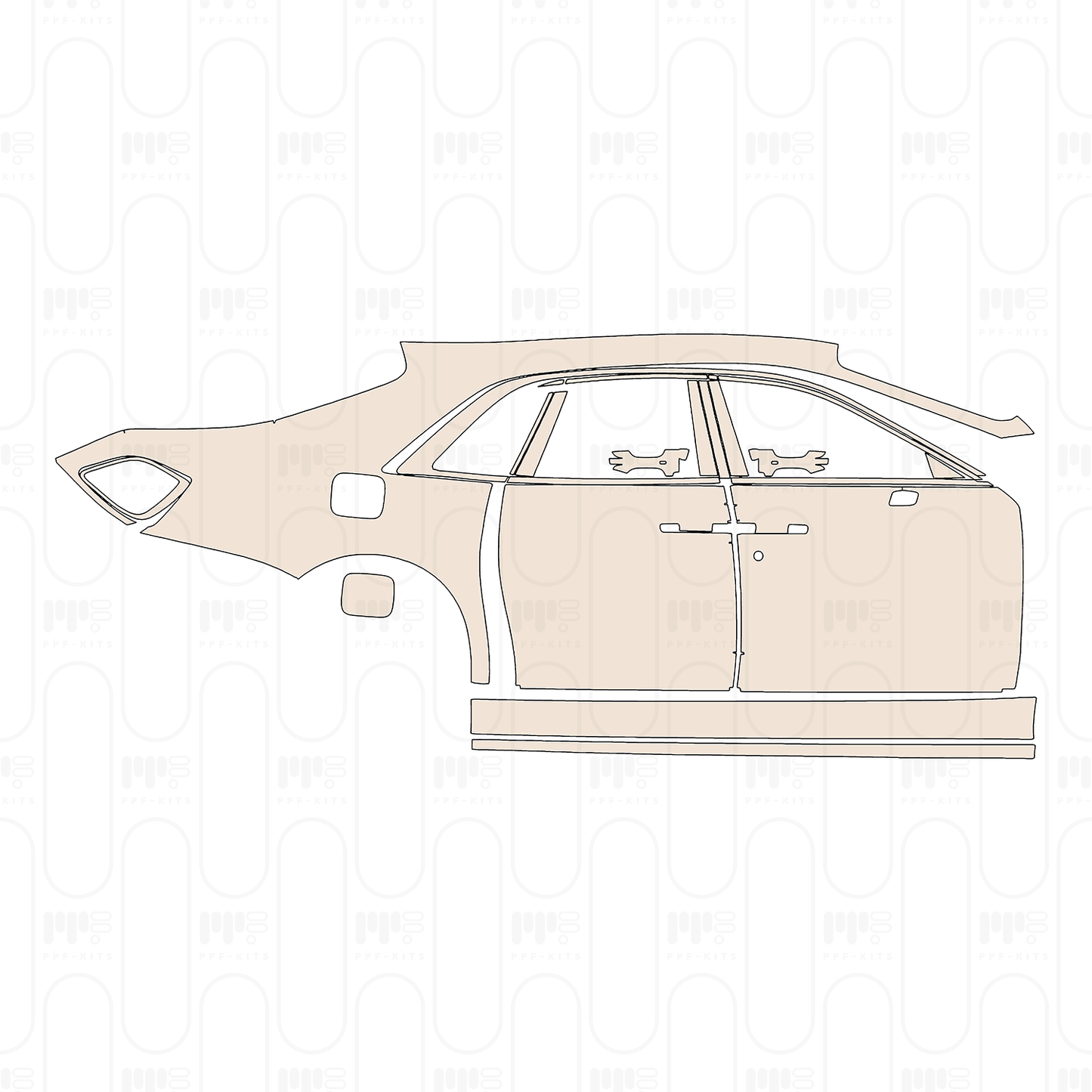 Pre-Cut PPF Rolls-Royce Ghost Standard Wheelbase 2025