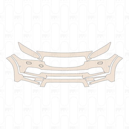Bumper+Headlamp with headlight washing