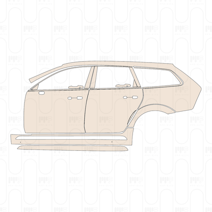 (left) Door+Side Skirt+Rear Fender