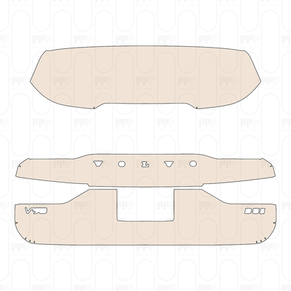 Trunk Lid with "VOLVO" & "V90" & "B5 AWD" Emblems