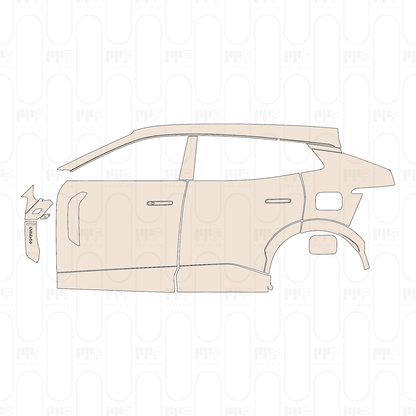 (left) Door+Side Skirt+Rear Fender