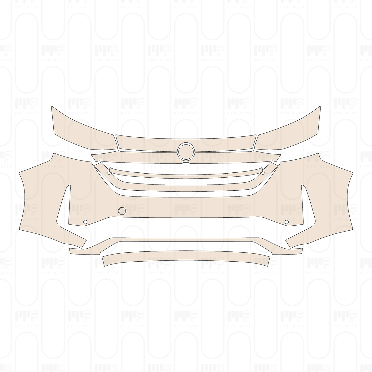 Bumper+Headlamp with 2 PDC (Parking Sensors)