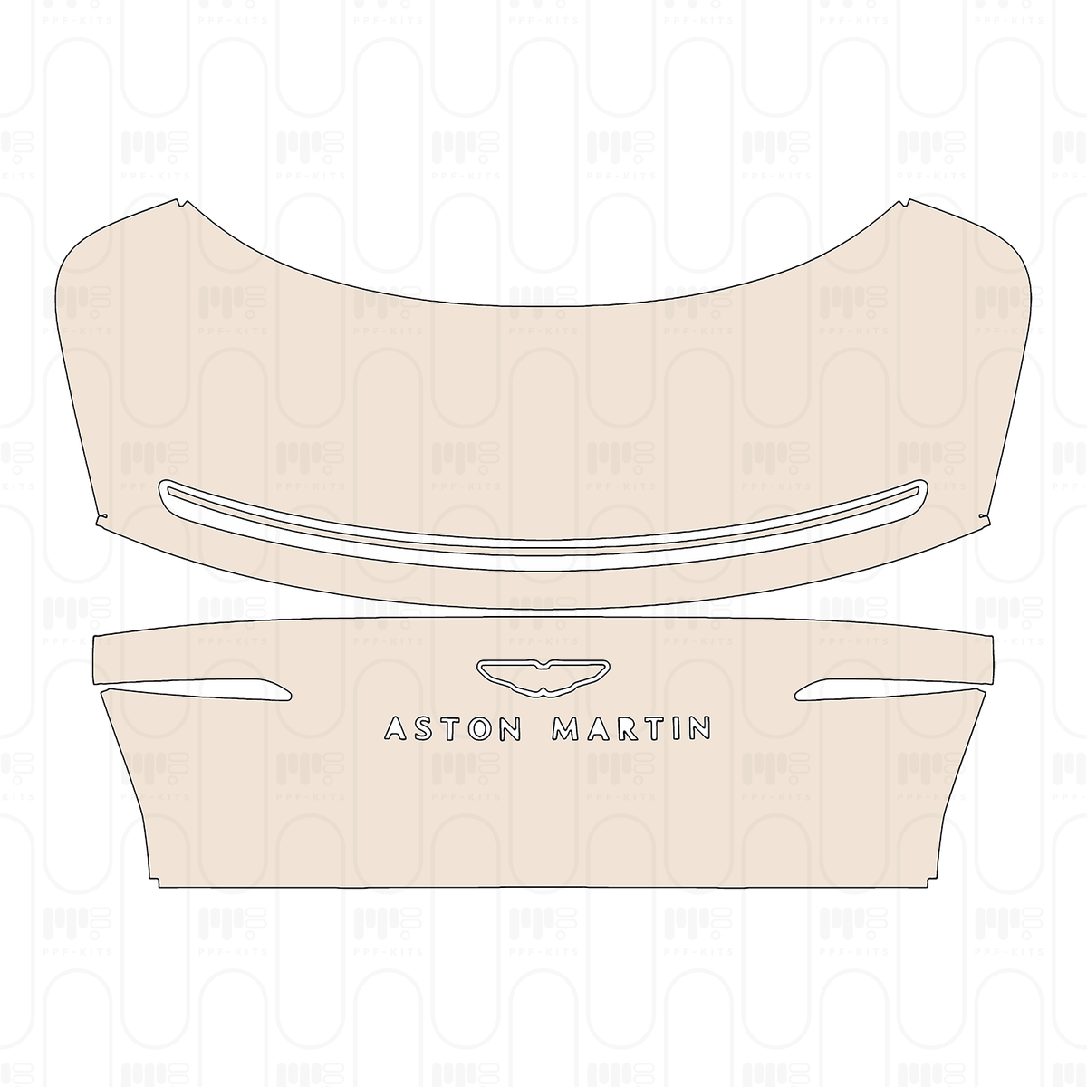 Trunk Lid with "ASTON MARTIN" Emblem