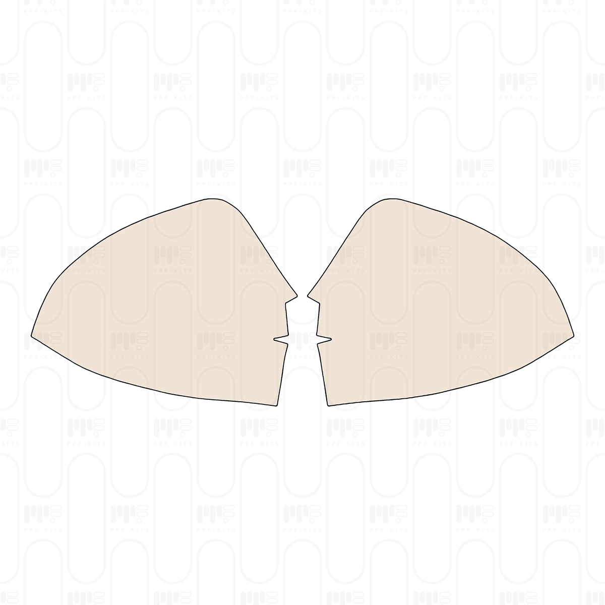 Pre-cut PPF pattern: Mirror - Subaru