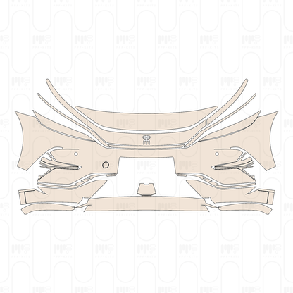 Bumper+Headlamp with 2 PDC (Parking Sensors)