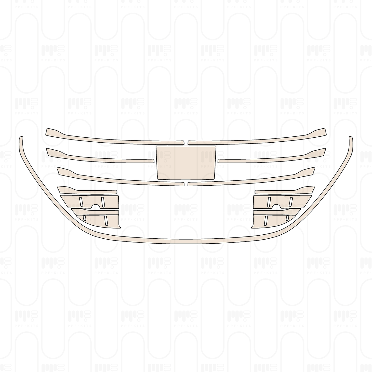 Grille for a standing Mercedes-Benz