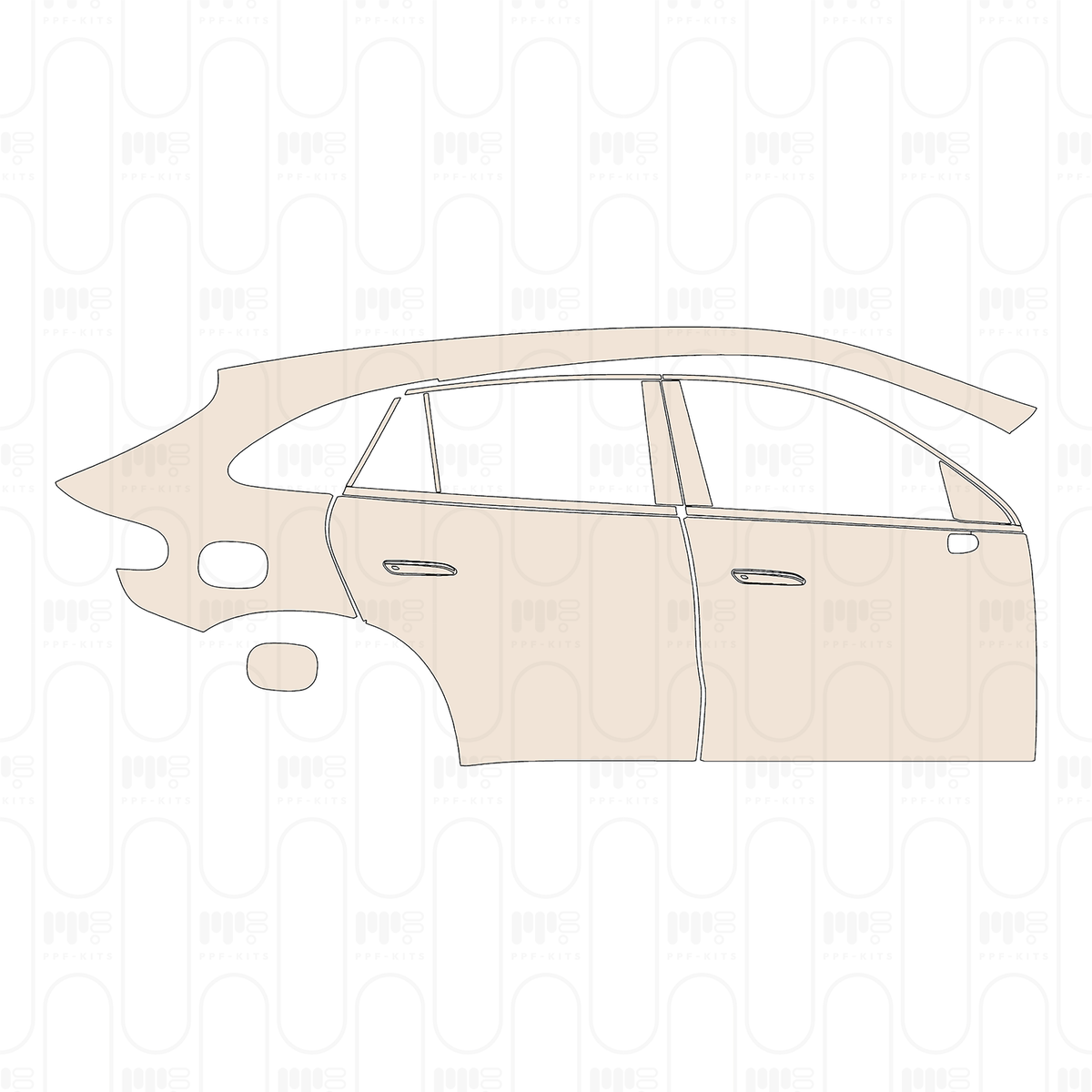(right) Door+Rear Fender