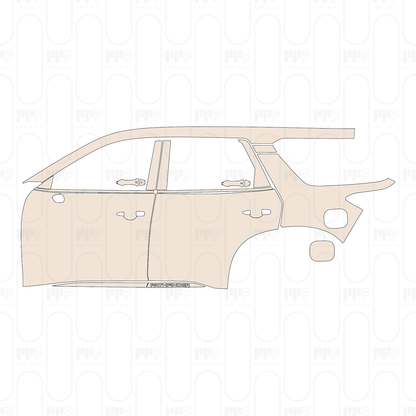 (left) Door+Side Skirt+Rear Fender with Roof Rack, with "PATHFINDER" Emblem on Side Skirt