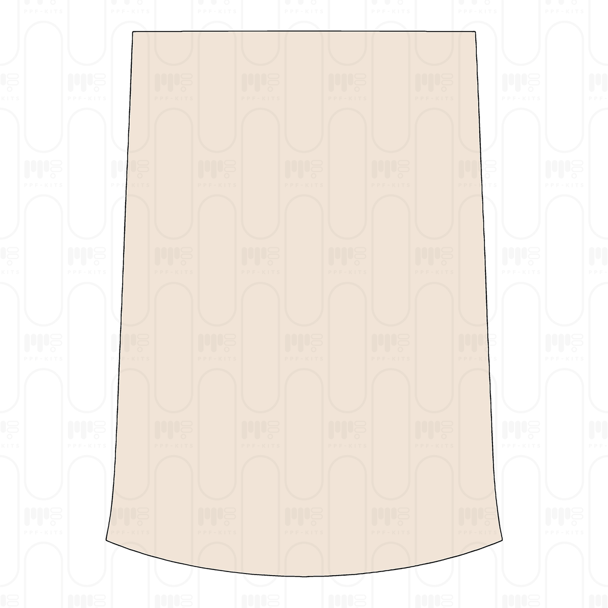 Roof without shark fin cutout