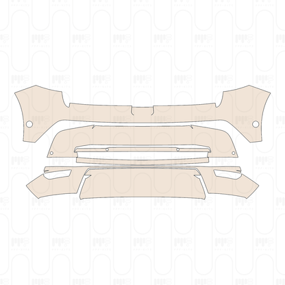 Rear Bumper with 6 PDC (Parking Sensors)