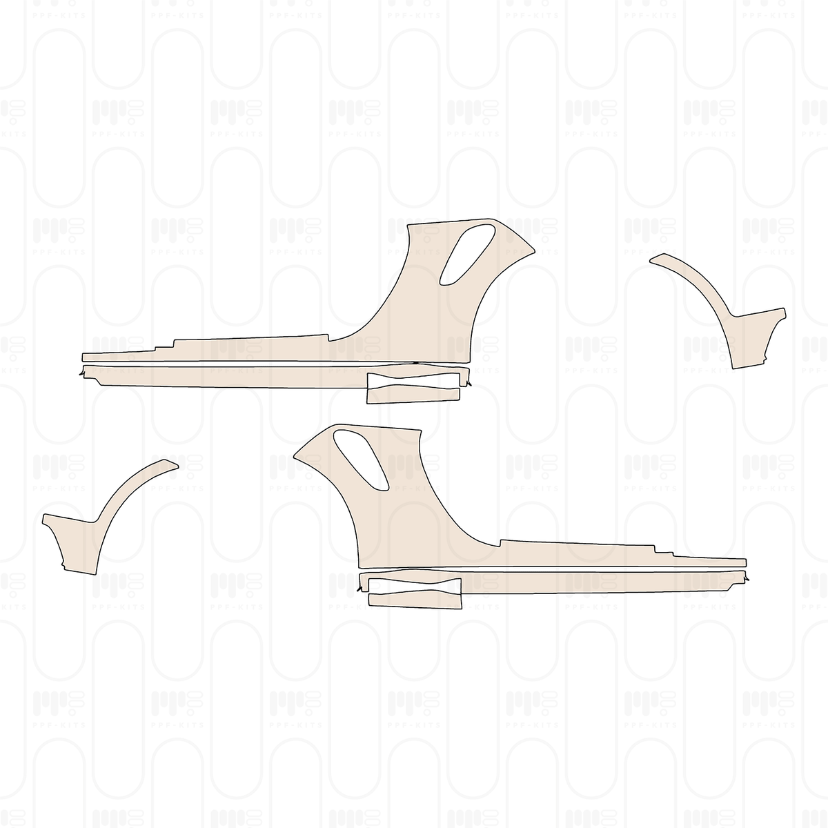 Rocker Panel the bottom edge of rear Fender dosen't cover the coarse-grained surface