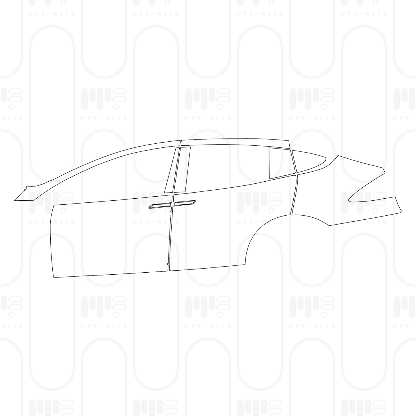 Pre-Cut PPF Tesla Model X Base 2026