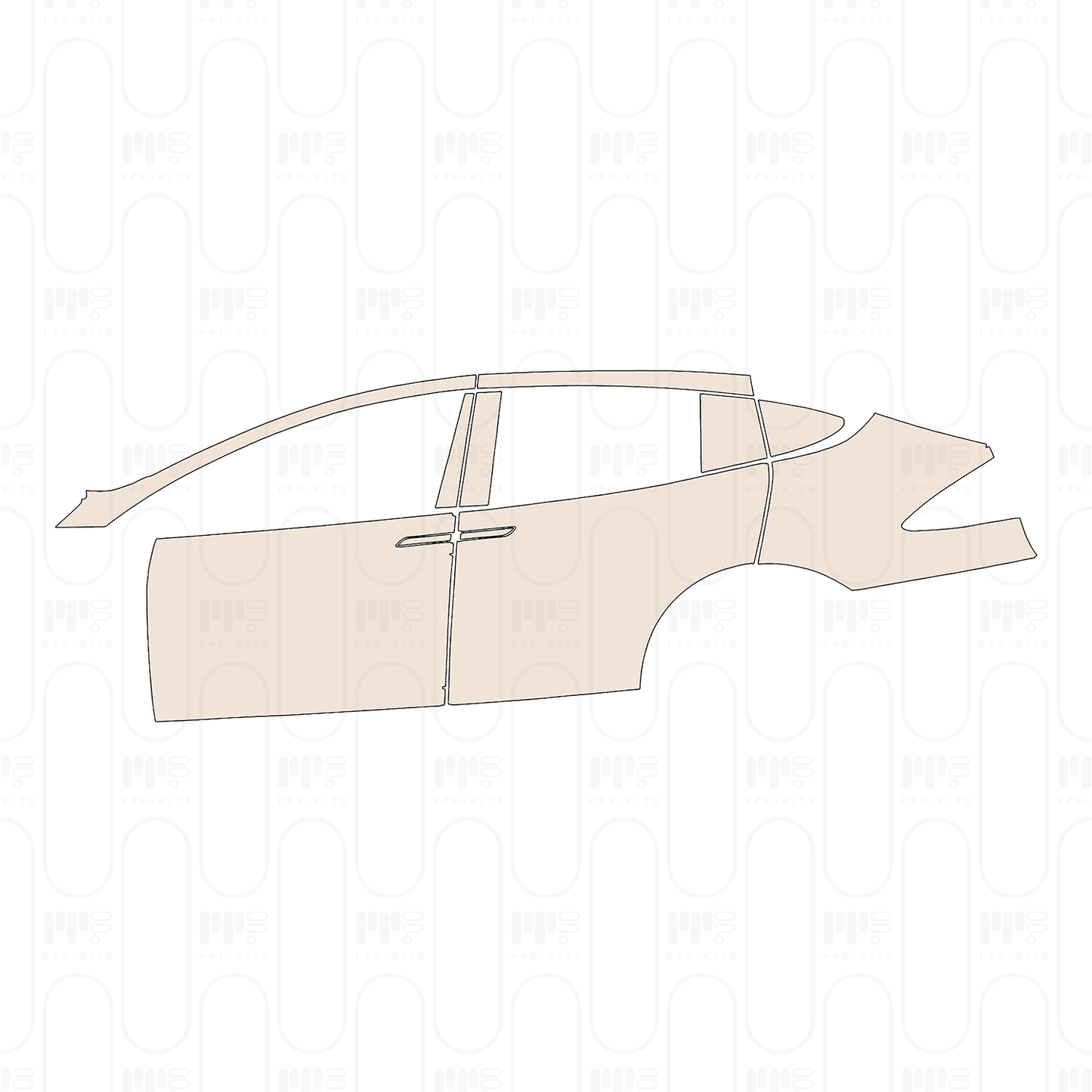 Pre-Cut PPF Tesla Model X Base 2025