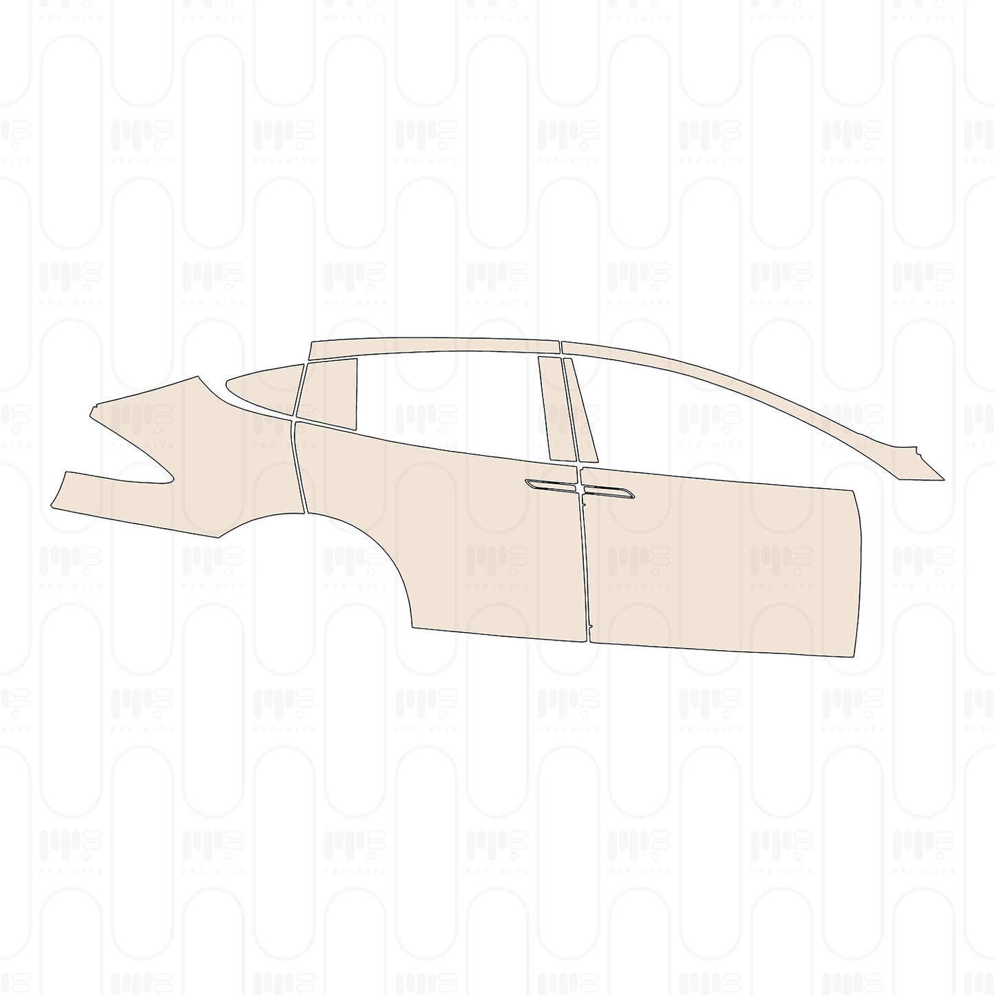 Pre-Cut PPF Tesla Model X Base 2025