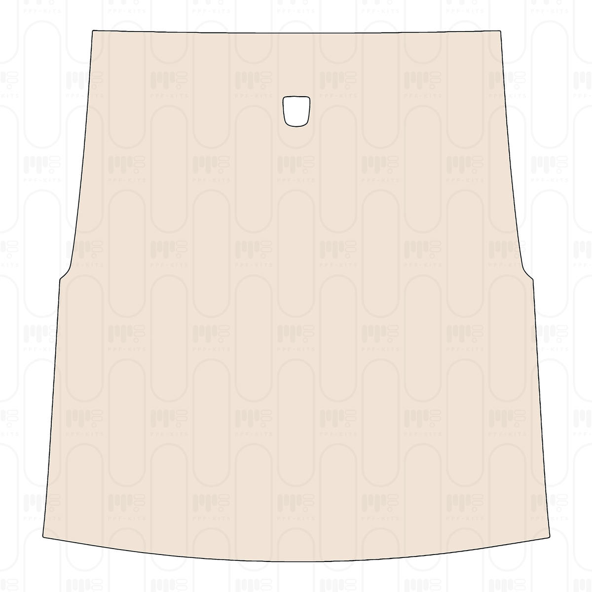 Roof with mounted Antenna cutout