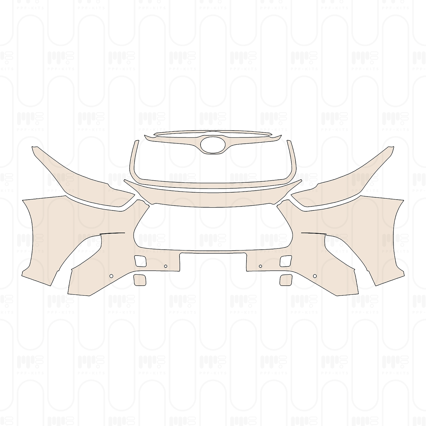 Pre-Cut PPF Toyota Highlander (US) Platinum 2026