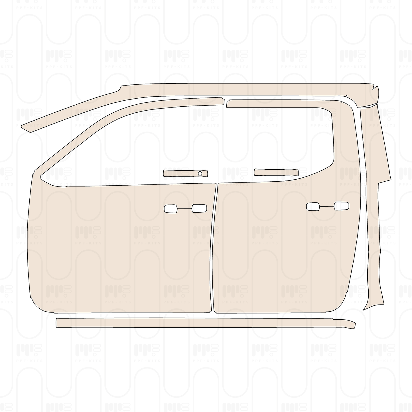 Pre-Cut PPF Toyota Tacoma Double Cab Trailhunter 2026