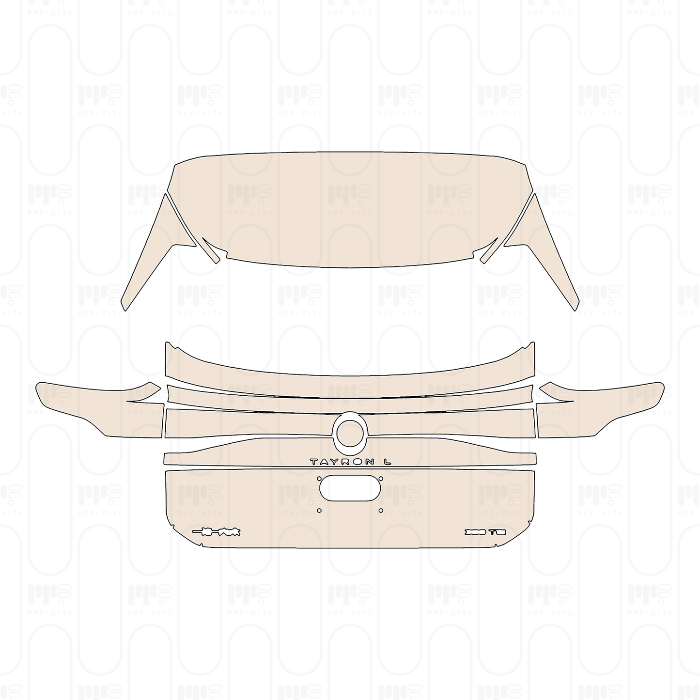 Pre-Cut PPF Volkswagen Tayron L (CN) Base 2026