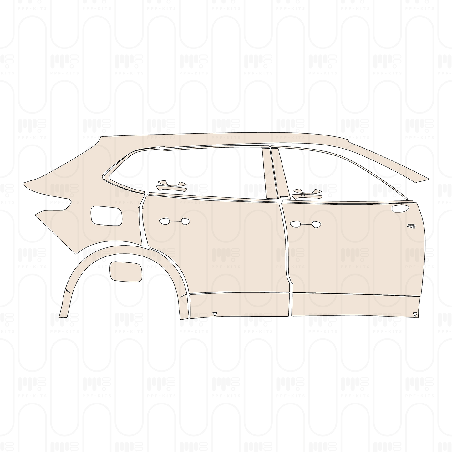 Pre-Cut PPF Volkswagen Tiguan L Pro R-Line 2026