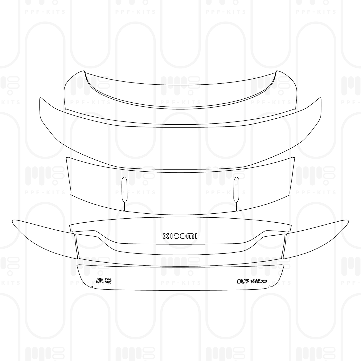 Pre-Cut PPF Xiaomi SU7 Ultra 2025