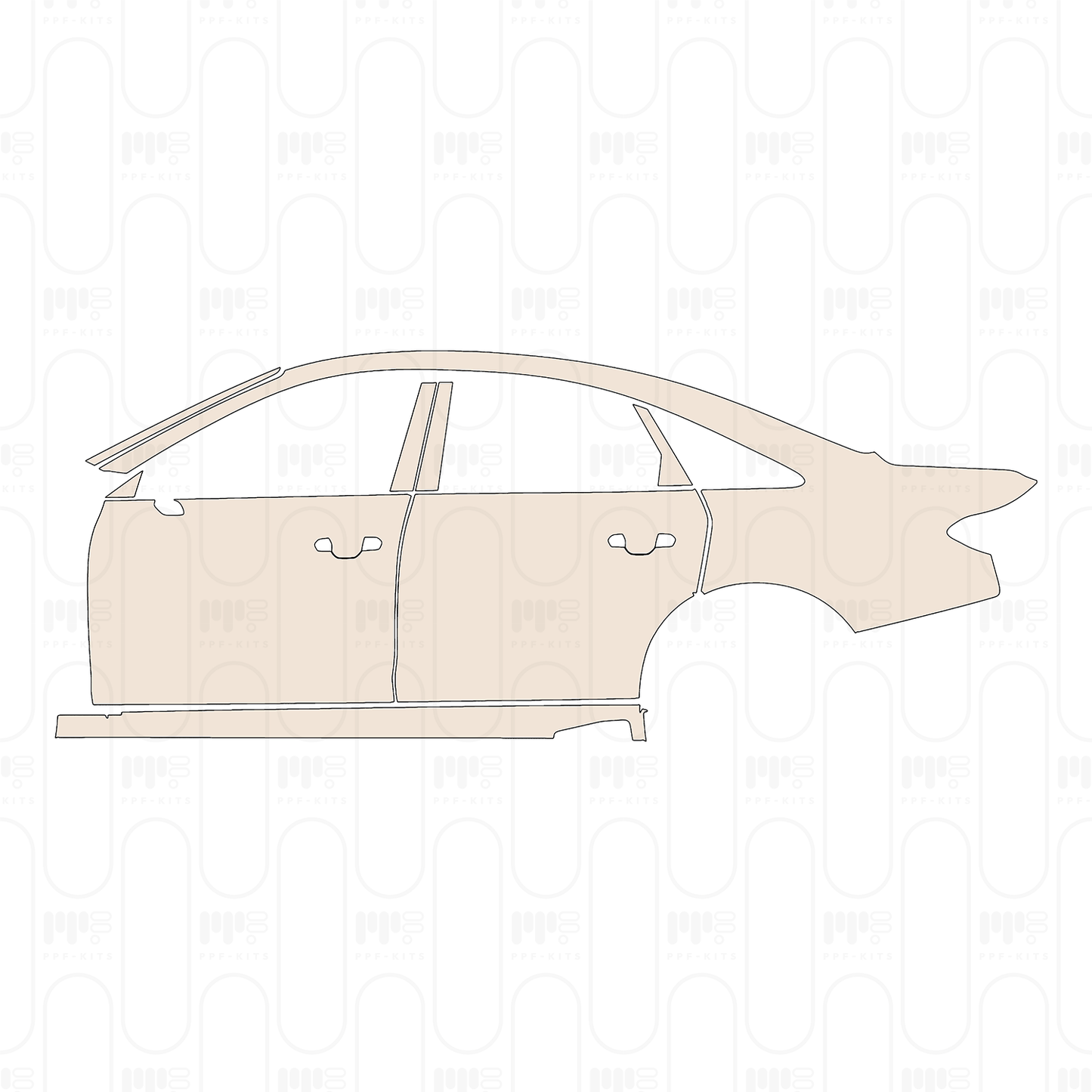 Pre-Cut PPF Audi A8 (Standard Wheelbase) Base 2026