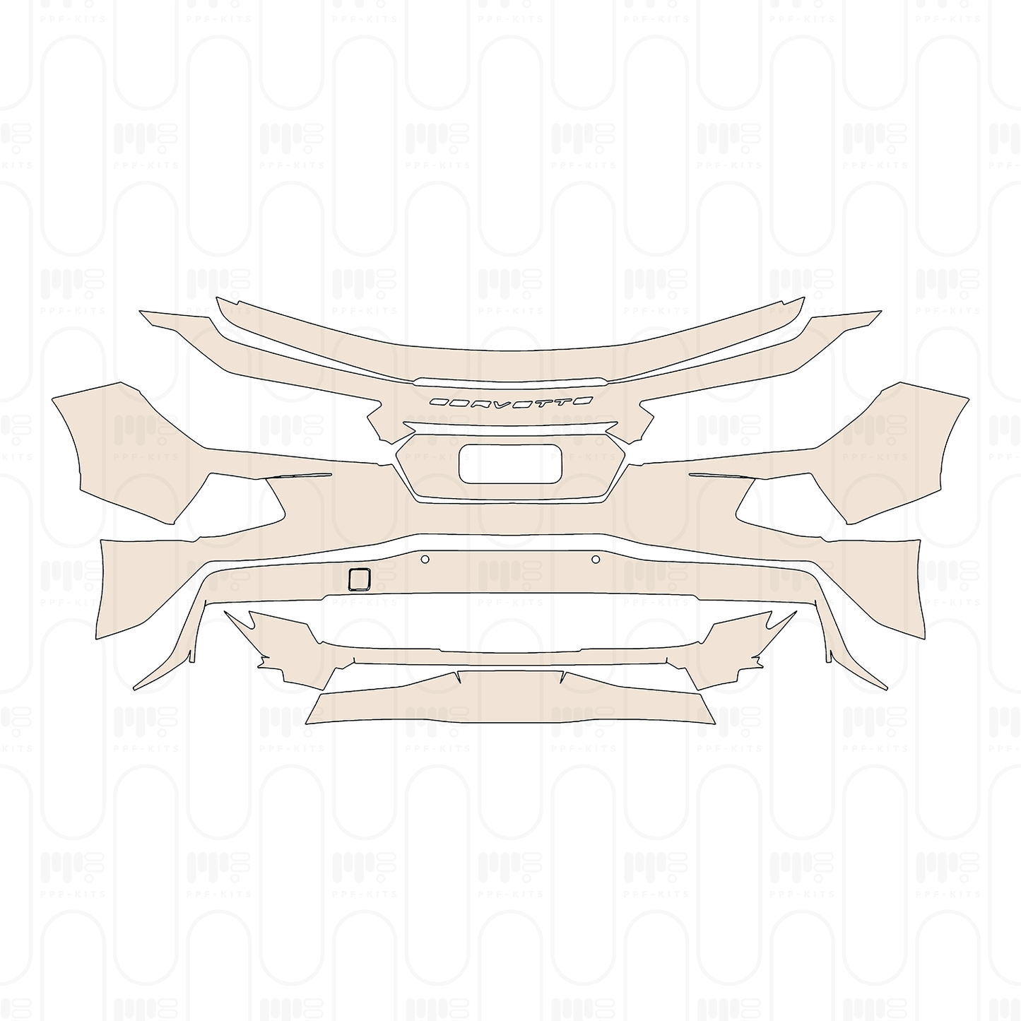 Pre-Cut PPF Chevrolet Corvette Stingray Convertible 2026