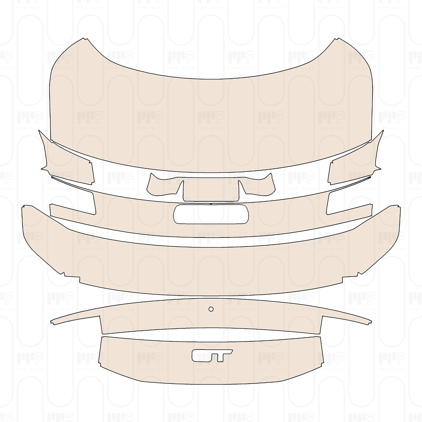 Pre-Cut PPF Ford Mustang Fastback GT 2026