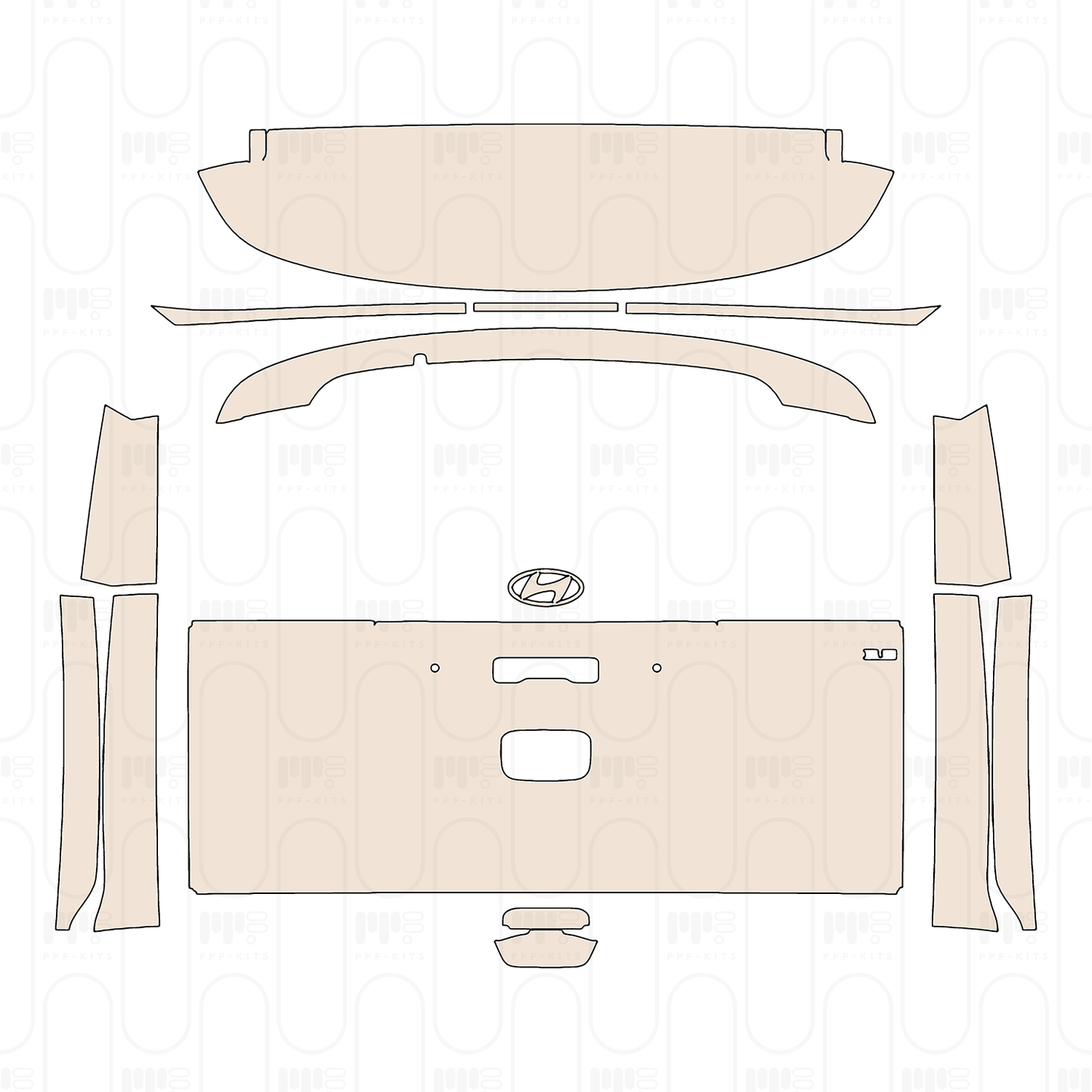 Pre-Cut PPF Hyundai Staria Base 2026