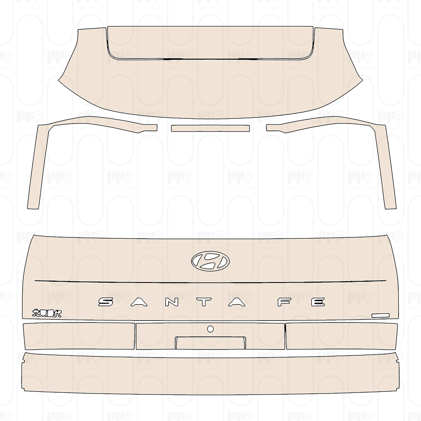 Pre-Cut PPF Hyundai Santa Fe (CN) 2026