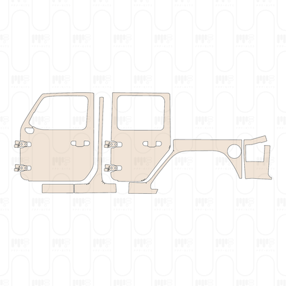 Pre-Cut PPF JEEP Wrangler 4 Door Willys 2026