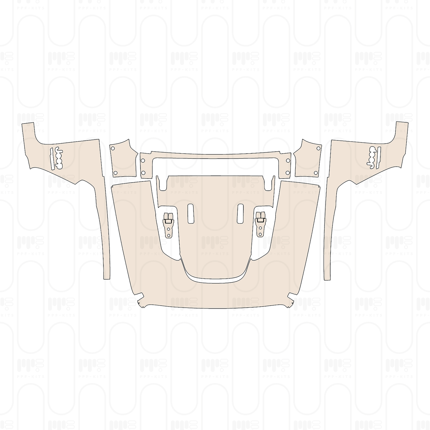Pre-Cut PPF JEEP Wrangler 4 Door Rubicon X 2026