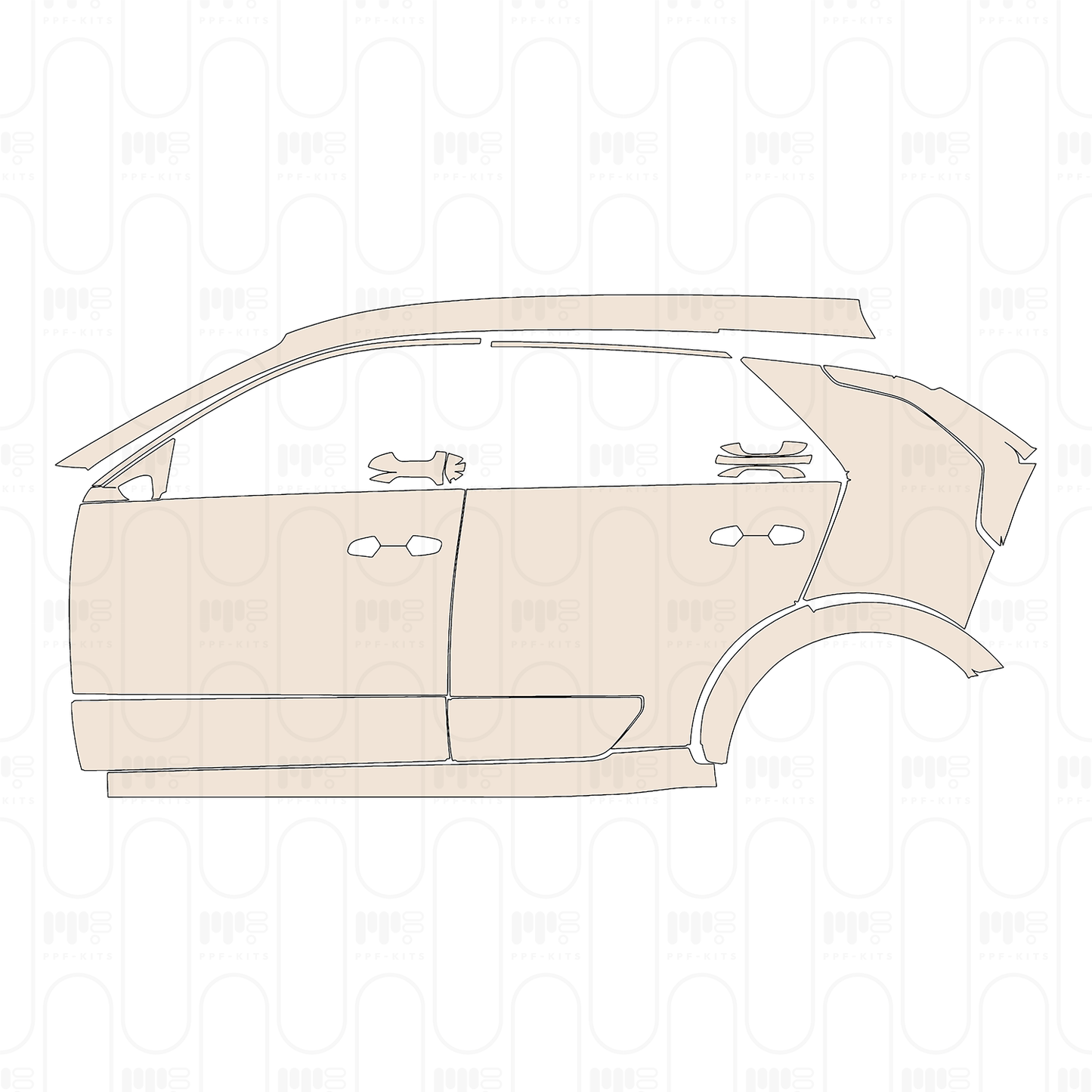 Pre-Cut PPF KIA Niro EV (US) Wind 2026