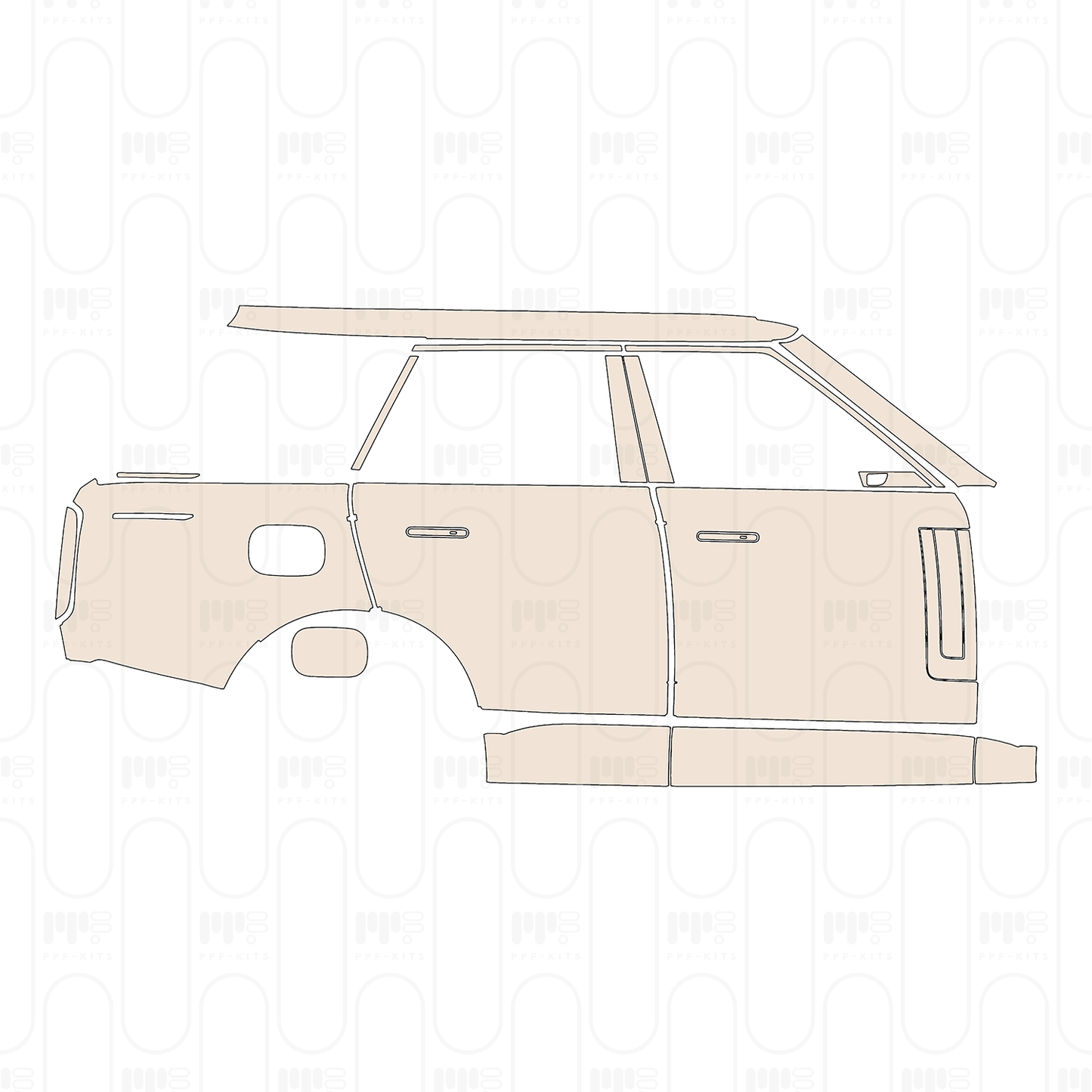 Pre-Cut PPF Land Rover Range Rover Standard Wheelbase Base 2026